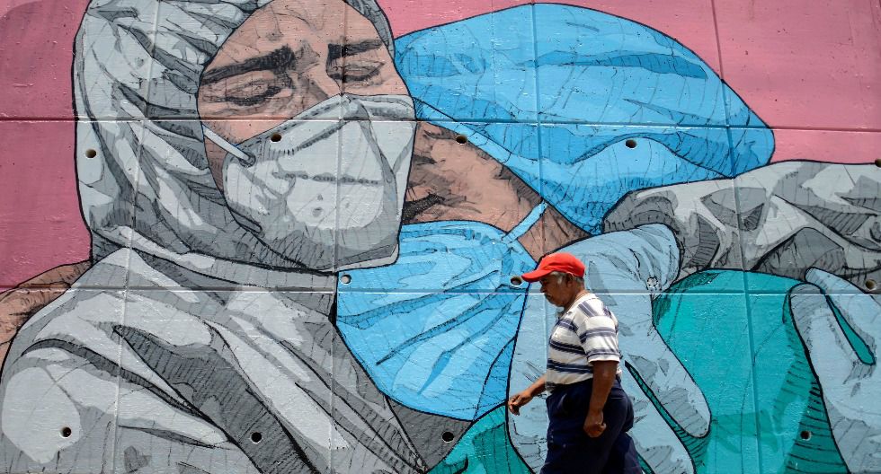 muestra de como el coronavirus también contagia arte urbano